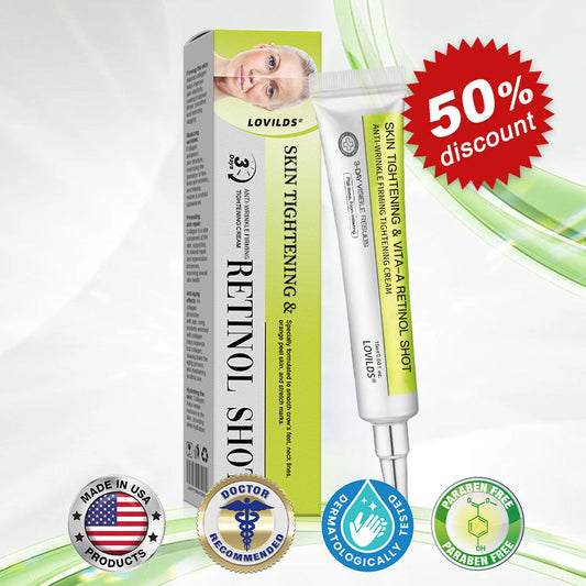 🧠👨‍⚕️Made and shipped from the USA 💫Lovilds® Botin & Vita-A Retinol Shot Wrinkle-Lift Tightening cream - Last Day Promotion 50% OFF